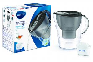 Vandens filtras-ąsotis BRITA Marella XL 3.5L MEMO, grafito spalvos su vandens filtru MAXTRA+ 1 vnt.