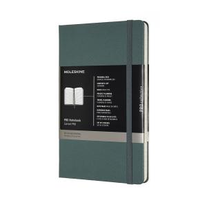 Užrašų knygutė Moleskine Professional, 13x21cm, žalios spalvos