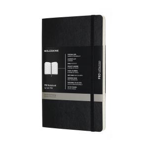 Užrašų knygutė Moleskine Pro, 13x21cm, PRO, minkštais viršeliais, mėlynos spalvos