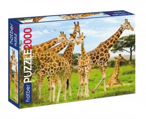 *Puzlė HATBER-HD Premium, А1, 960х680mm, 2000 dalių, Žirafos