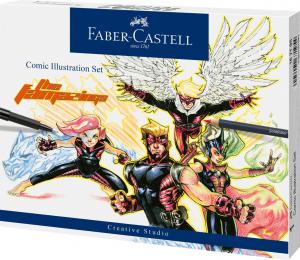 Dovanų rinkinys Faber-Castell, knygutė su iliustracijomis + 15 spalvų