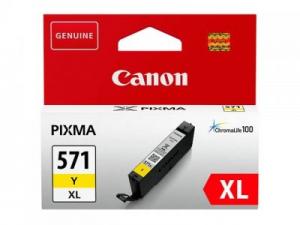 Canon CLI-571XLY (0334C001), geltona kasetė rašaliniams spausdintuvams, 715 psl.