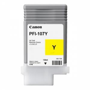 Canon PFI-107 (6708B001), geltona kasetė rašaliniams spausdintuvams