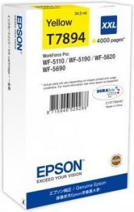 Epson T7894 XXL (C13T789440) Rašalinė kasetė, Geltona