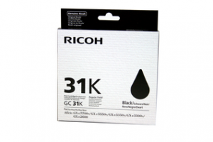 Ricoh Cart. GC31K (405688), juoda kasetė rašaliniams spausdintuvams