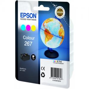 Epson 267 (C13T26704010) Rašalinių kasečių rinkinys, Žydra, Purpurinė, Geltona rašaliniams spausdintuvams, 200 psl.