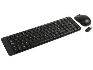 Logitech MK220 Wireless Combo Belaidė klaviatūra + Pelė, RF Wireless, RUS, Juoda