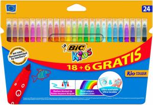 Bic Spalvoti Flomasteriai Kids Couleur 24 spalvų rinkinys 093350