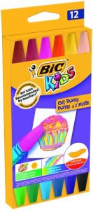 Bic Aliejinės spalvotos kreidelės Oil Pastels 12 spalvų rinkinys 380349