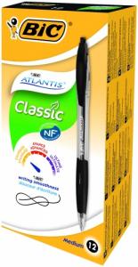 Bic Tušinukas Atlantis Classic 1.0 mm, juodas, pakuotėje 12 vnt. 136717