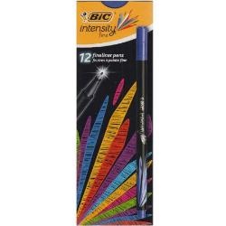 Bic Rašiklis Fineliners Intensity Fine, mėlynas, pakuotėje 12 vnt. 449213