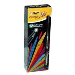 Bic Rašiklis Fineliners Intensity Fine, juodas, pakuotėje 12 vnt. 449206