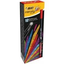 Bic Rašiklis Fineliners Intensity Fine, raudonas, pakuotėje 12 vnt. 449350