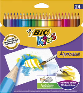 Bic Spalvoti pieštukai Aquacouleur 24 spalvų rinkinys