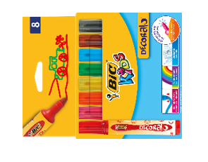 Bic Flomasteriai Decoralo 8 spalvų rinkinys