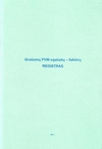 Išrašomų PVM sąskaitų faktūrų registras, A4 (48)  0720-061