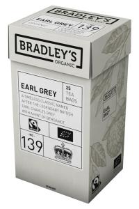 Ekologiška juodoji arbata Bradley´s Earl Grey, 25pak, nr. 139
