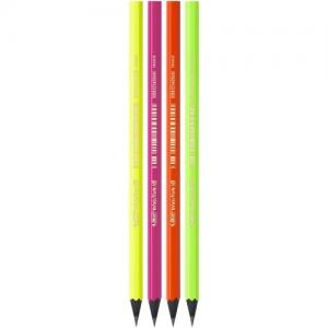 Bic Pieštukai Evolution Fluo HB, 4 vnt. rinkinys, įvairių korpuso spalvų 446199