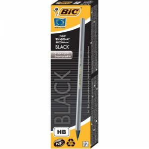 Bic Pieštukai Evolution Black Eco HB, pakuotėje 12 vnt.