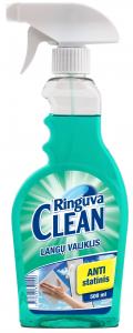 Langų ir kitų stiklinių paviršių valiklis RINGUVA Clean, antistatinis, 500 ml