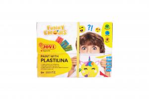 Spalvinimo plastilinu rinkinys JOVI FUNNY EMOJIS, su priedais