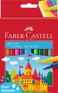 Flomasteriai Faber-Castell Castle Cardboardbox, 24 spalvų