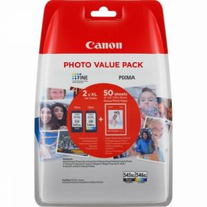 Canon (8286B006) Ink Cartridge Multipack PG-545XL/CL-546XL+Photo Paper Value Pack