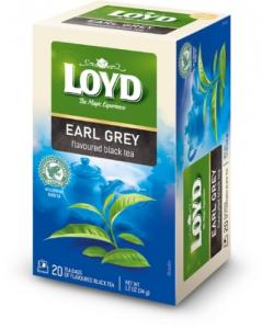 Juodoji aromatizuota arbata LOYD Earl Grey, 20x1.7g