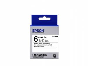 Epson LK-2WBN (C53S652003) Ženklinimo juostos kasetė, Standard, Black on White (6mm, 9m)