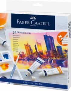 Akvarelė Faber-Castell tūbelėse, 24 spalvų, 9ml