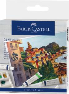 Aliejiniai dažai Faber-Castell, 24 spalvų, 9ml