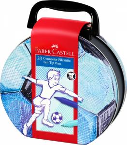 Flomasterių rinkinys Faber-Castell 33 spalvų, futbolas