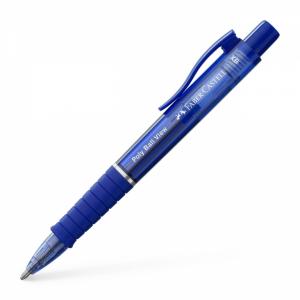 Automatinis tušinukas Faber-Castell PolyBall View, mėlynos spalvos