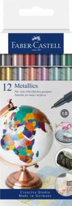 Žymeklių rinkinys Faber-Castell metallics, 12 spalvų