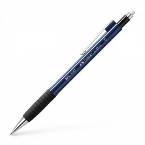 Automatinis pieštukas Faber-Castell Grip 1347, 0,7mm, metalic mėlynos spalvos