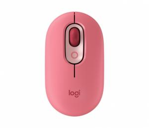 Bevielė pelė Logitech POP Mouse with emoji, Rožinė