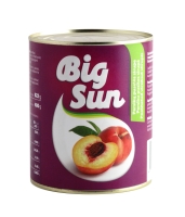 Konservuotos persikų puselės BIG SUN, 822 g / 480 g