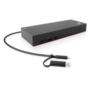 Lenovo ThinkPad 40AF0135EU Hybrid USB-C/USB-A Jungčių stotelė, Laidinė, Juoda