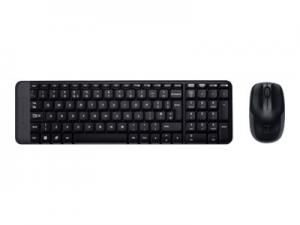 Logitech MK220 Combo Belaidė klaviatūra + pelė, US, Juoda