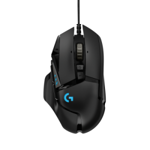 Logitech G502 HERO Laidinė žaidimų pelė, USB Type-A, Optical, 25600 DPI, Juoda