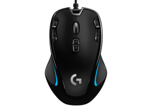 Logitech G G300S Laidinė žaidimų pelė, USB Type-A, 2500 DPI, Juoda/Mėlyna