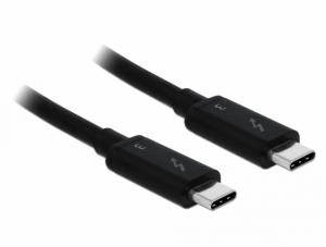 Laidas DeLOCK Thunderbolt 3 USB-C male > USB-C male passive 0,5 m 5 A 40 Gb