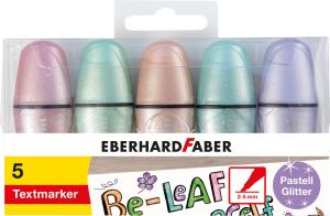 Teksto žymekliai EberhardFaber, mini, blizgūs, pasteliniai, 5 spalvų