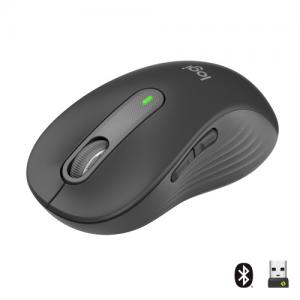 Logitech Signature M650 L Belaidė pelė RF Wireless + Bluetooth, 4000 DPI, Graphite