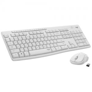 Klaviatūra belaidė Logitech Silent Wireless MK295, Balta