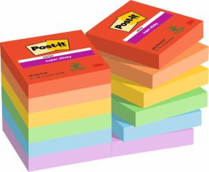 Lipnūs lapeliai 3M Post-it® Super Sticky Playful 47.6mmx47.6mm 12vnt/pak 90L