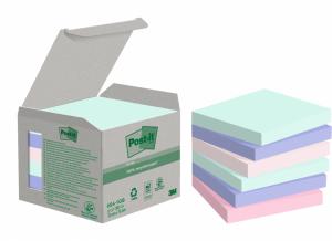 Lipnūs lapeliai 3M Post-it® Recycling Assorted 76mmx76mm 6vnt/pak 100L