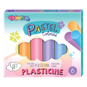 Plastilinas Colorino Pastel 6 pastelinių spalvų