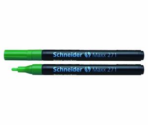 Žymeklis Schneider Paint Marker Maxx 271, 1-2mm, su aliejiniu tušu, žalios spalvos