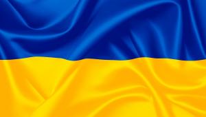 Ukrainos vėliava, 170x100cm, su kišene ir raišteliais